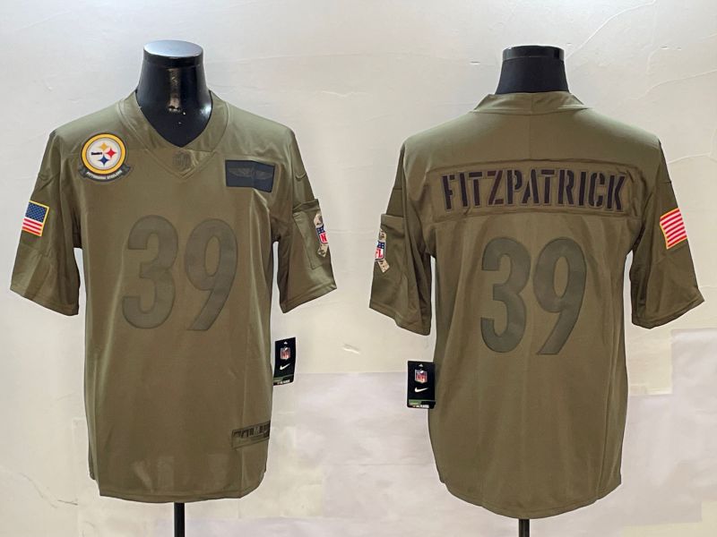 Men Pittsburgh Steelers #39 Fitzpatrick Green 2024 Nike Limited NFL Jersey style 0108->houston texans->NFL Jersey